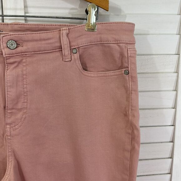 Talbots Jeans Size 16P Pink Flawless Slim Ankle Denim NWOT - Picture 4 of 11